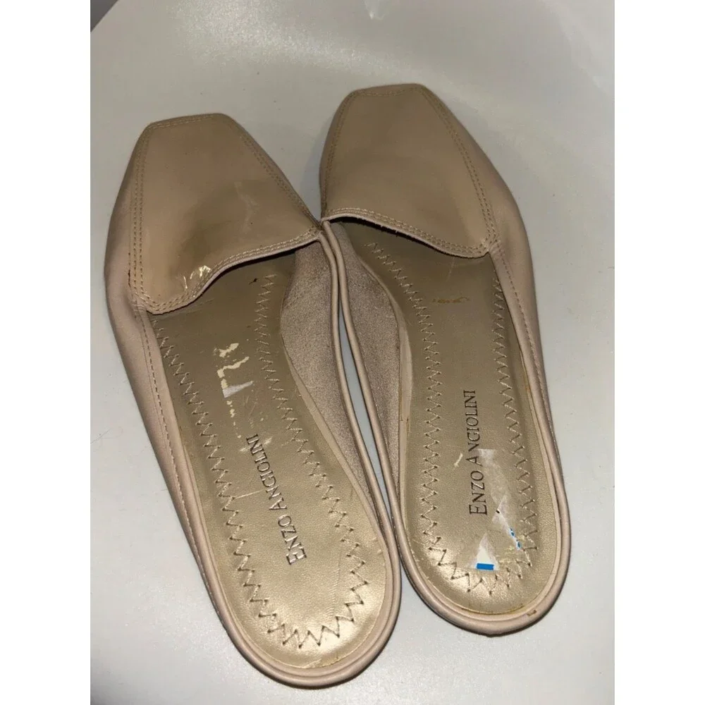 Enzo Angiolini Women’s Vintage NWOT Square Toe Mule Flat size 10 Genuine Leather